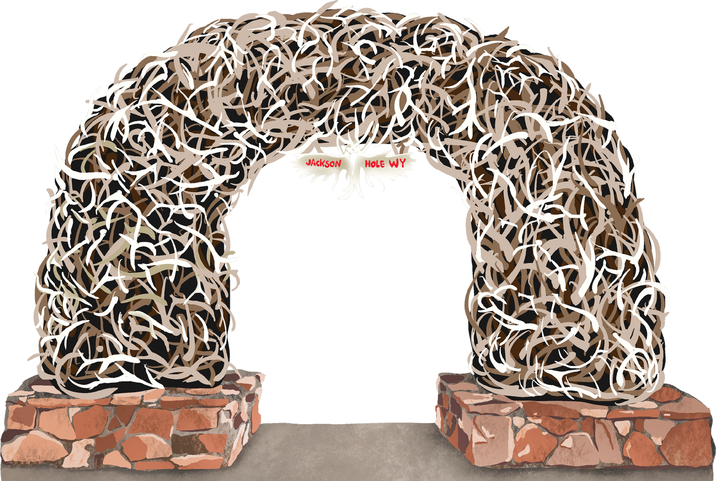 Jackson Hole Antler Arch