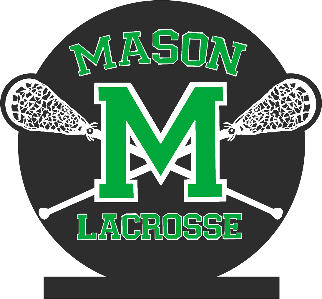 Mason Lacrosse Logo (black background)