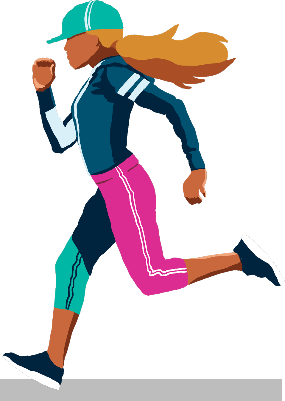 Female Runner - Blonde Hair
