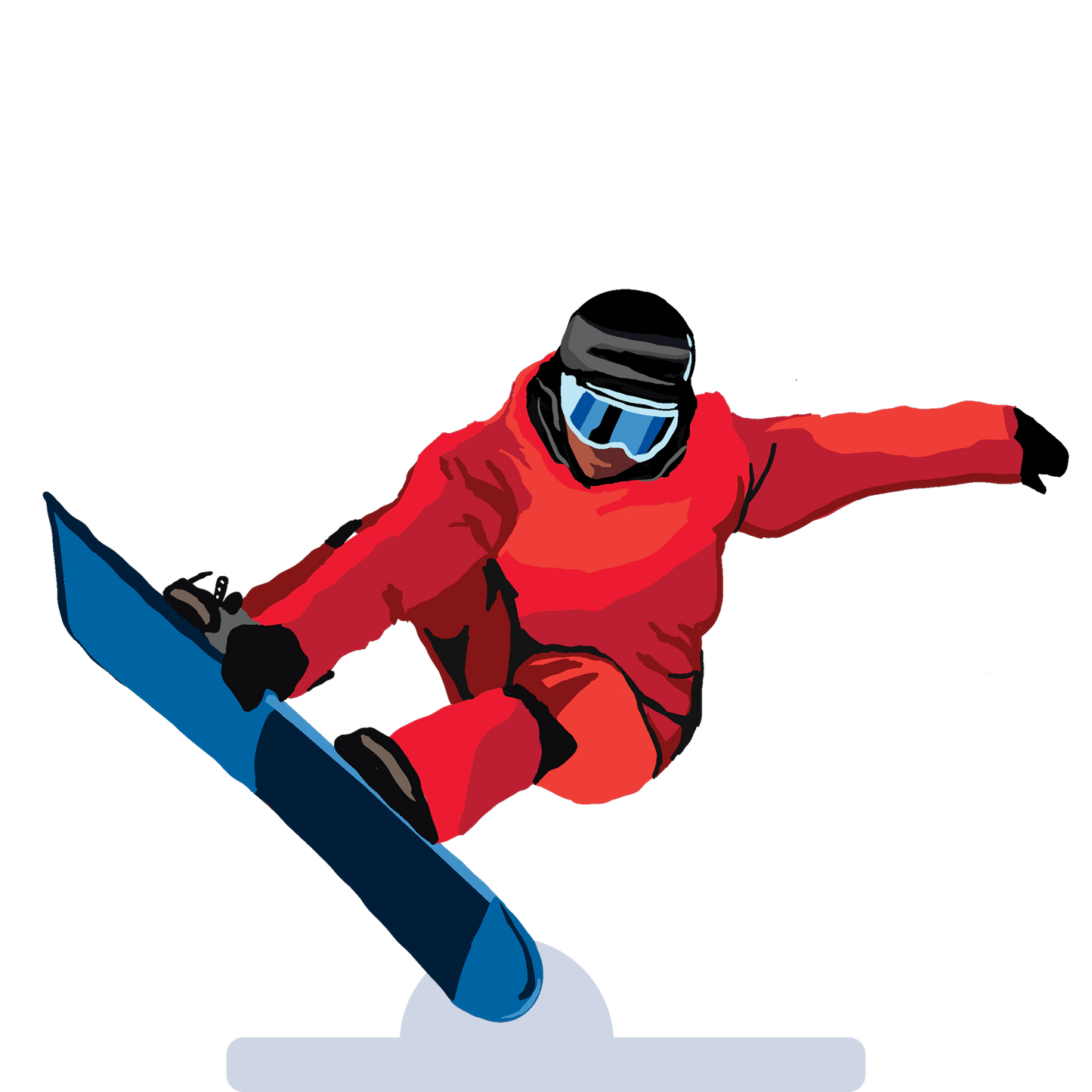 Male snowboarder