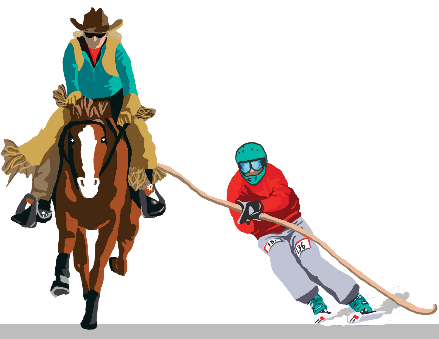 Skijoring