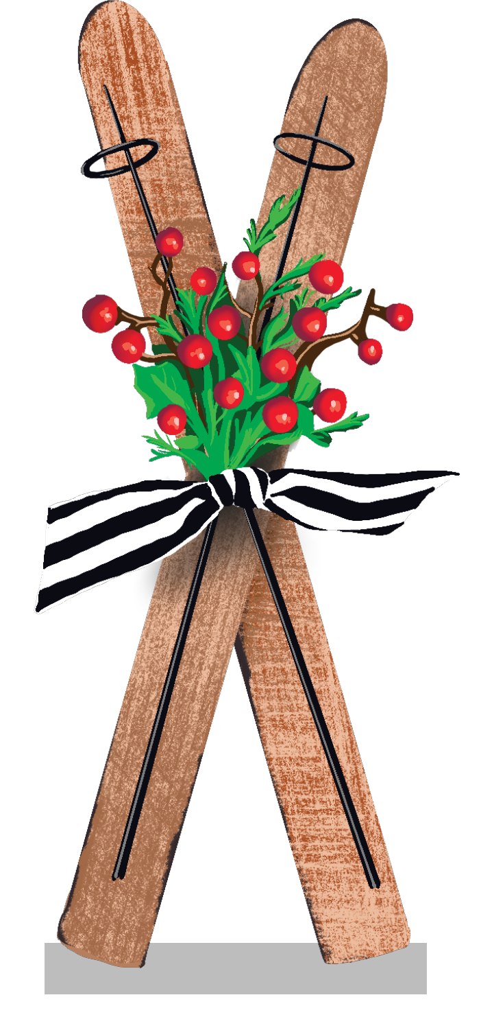Holiday - Vintage Skis