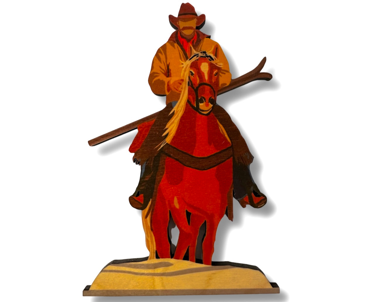 Male Skiing Cowboy