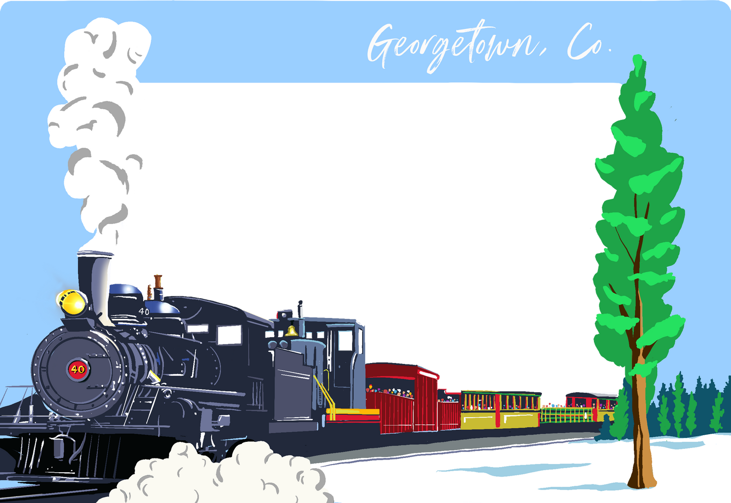Georgetown Train - Horizontal Frame