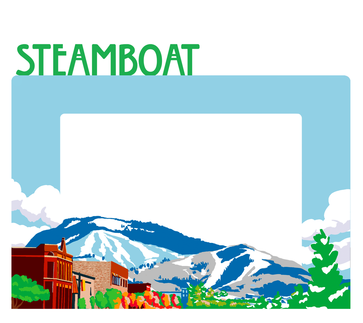 Frame - Steamboat Town/Mountain (horizontal)