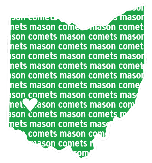 Mason Comets OHIO Love Logo