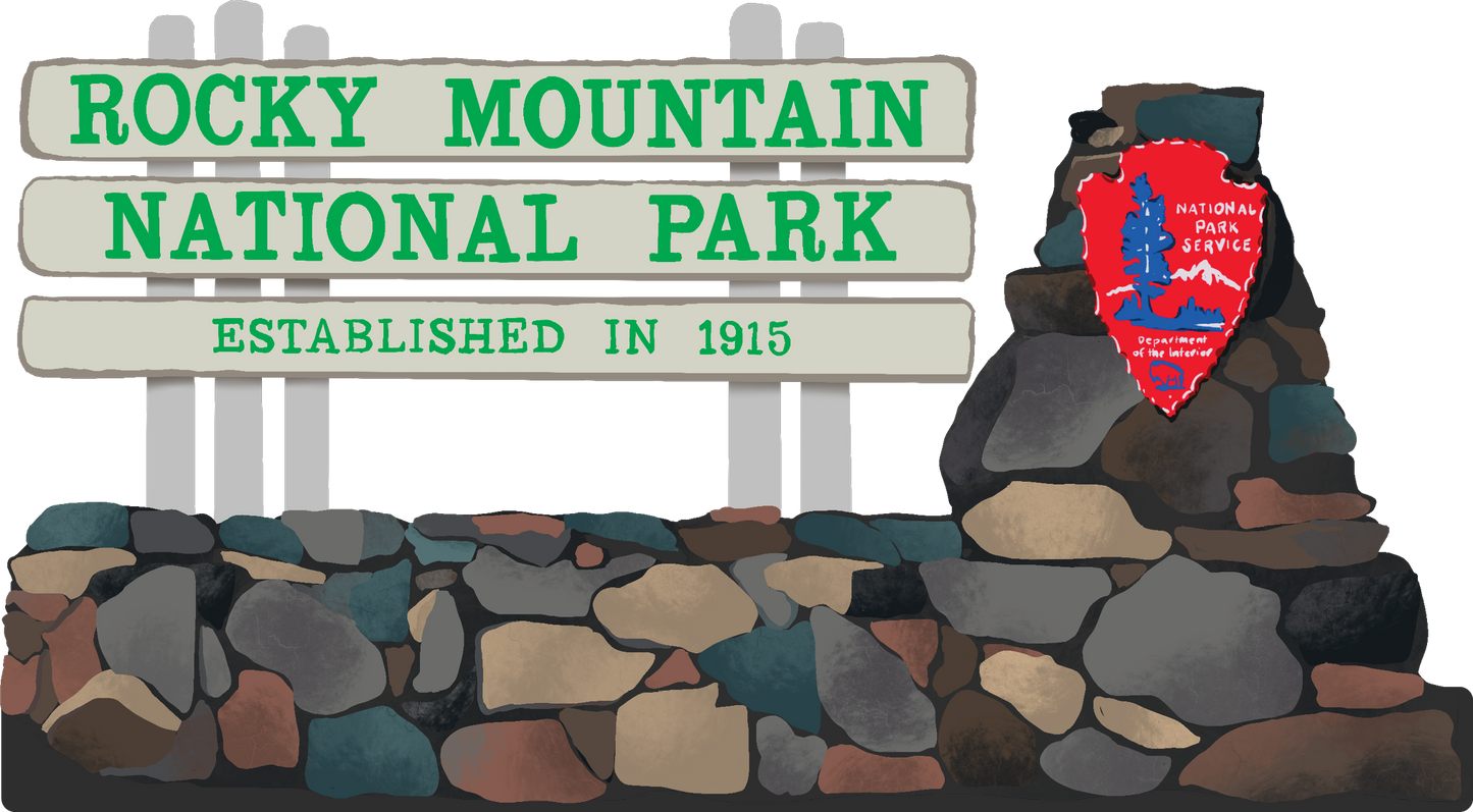 Rocky Mountain National Park Sign