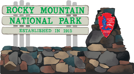 Rocky Mountain National Park Sign