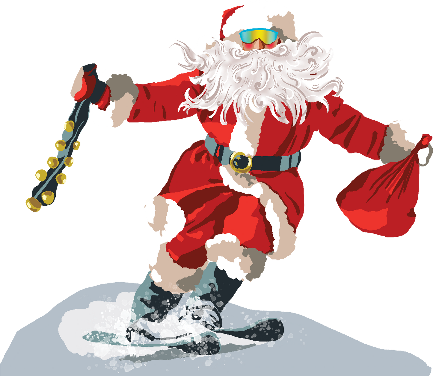 Holiday - Skiing Santa